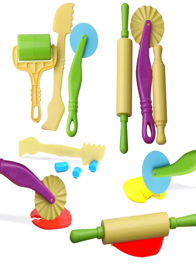 Inxens Dough Tools Set for Kids Ages 2-4, 25pc Creative Play Accessories with Molds and Cutters, Non-Toxic Modeling Clay Toys for Toddlers Sensory Activities - Image 4